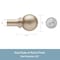 Kenney Mfg Kenney Chelsea 5/8" Standard Decorative Window Curtain Rod, 48-86", Soft Brass KN71705 - alternate 2